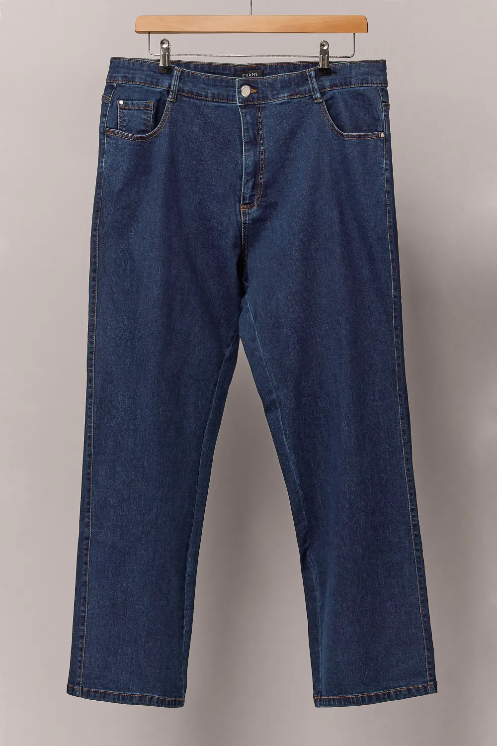 EVANS Curve Black Straight Leg Jeans