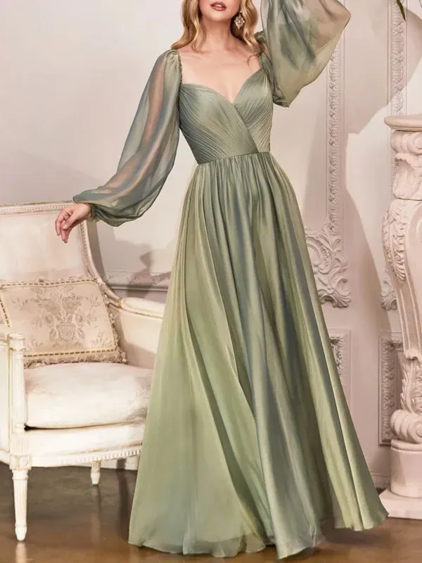 Smocked Airy Chiffon Jungle Collection Women's Dress