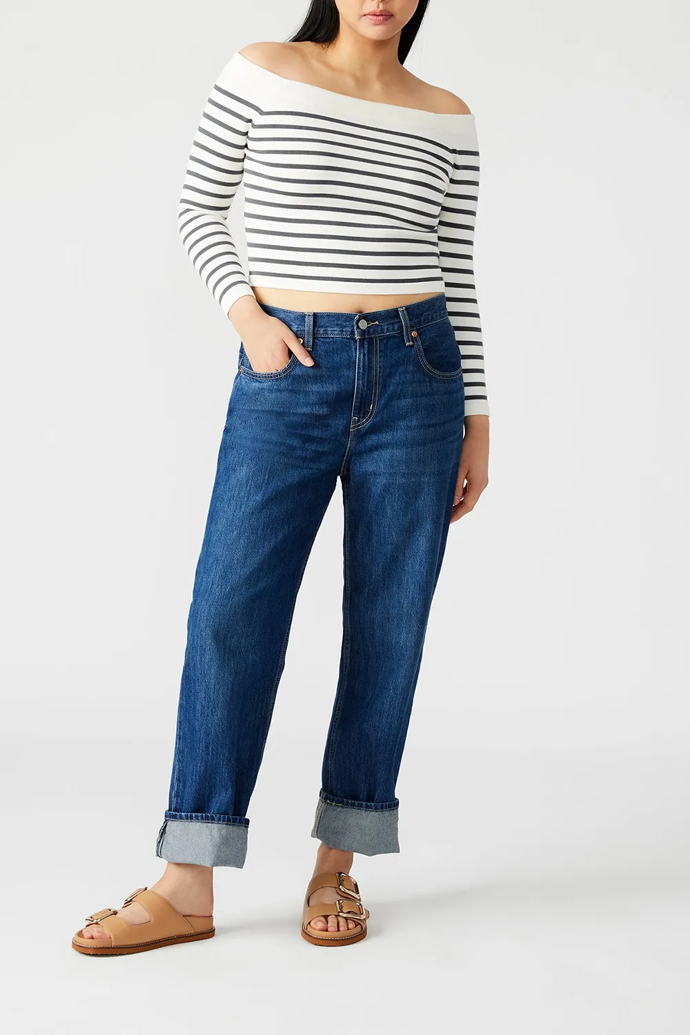 VISCOSE SWEATER WHITEBLACK