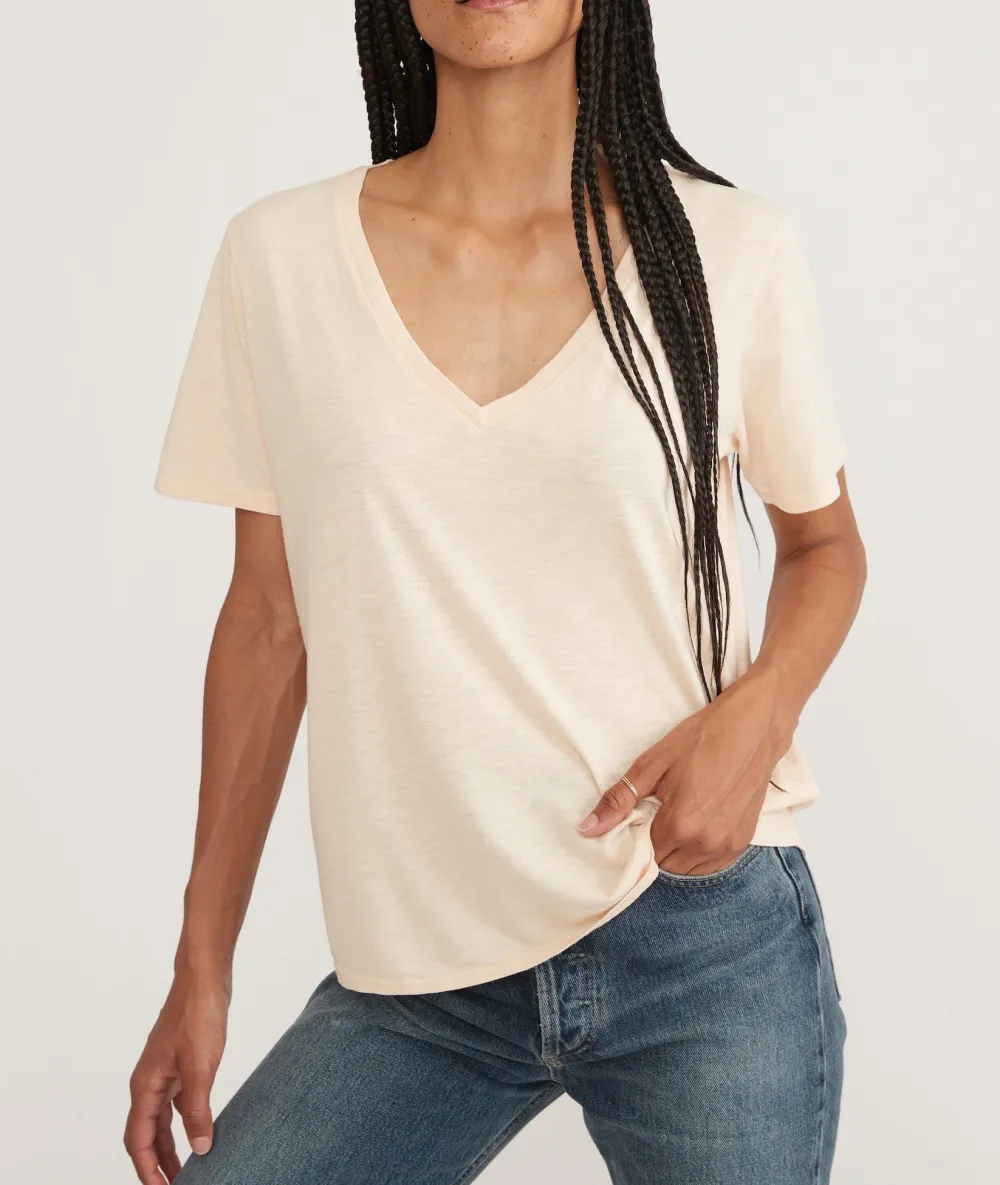 Natural V Neck Tee