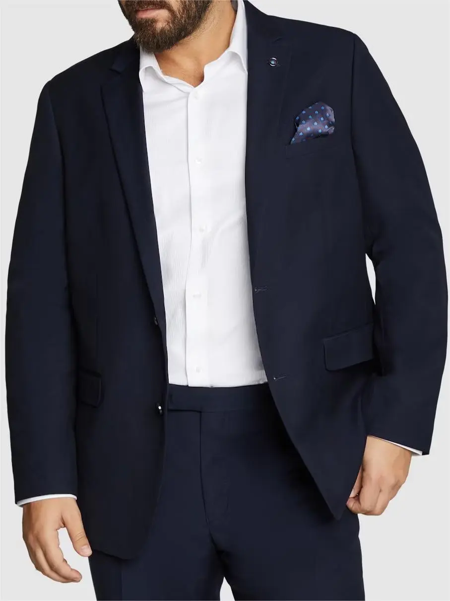 NAVY LAPEL SUIT JACKET