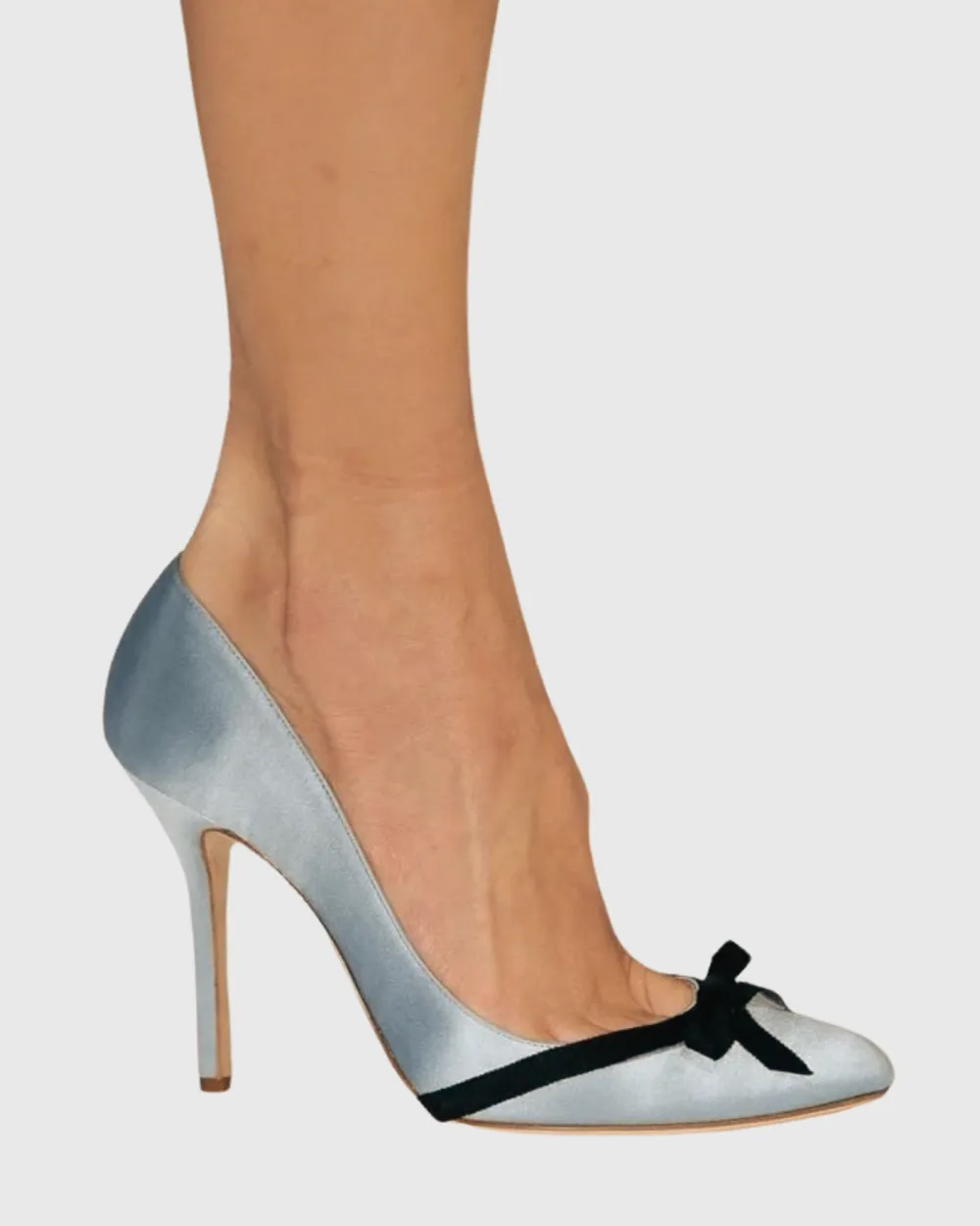 Bow Satin Pumps