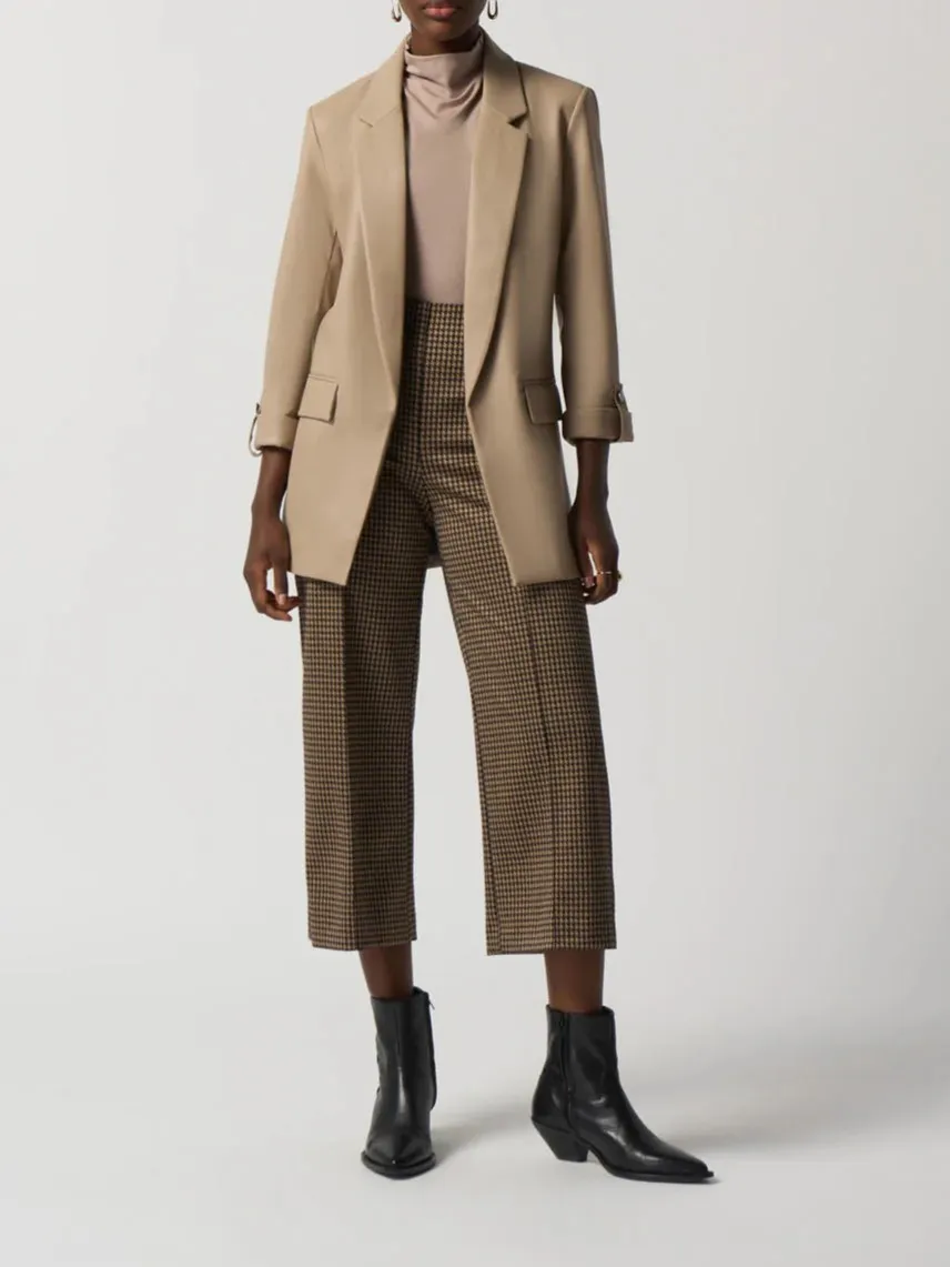 Camel Roll - Sleeve Single - Breasted Blazer