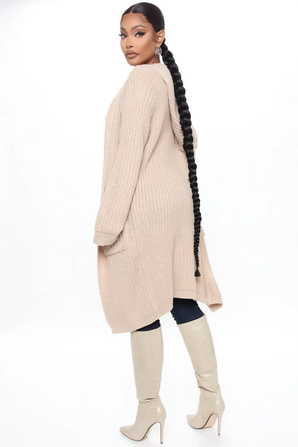 Knit's Not The Time Cardigan - Taupe