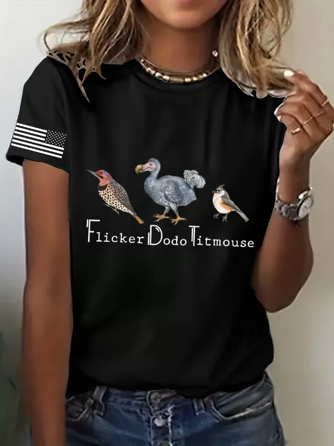 Women'S T-Shirt Women'S Animal FDT Printed Casual T-Shirt