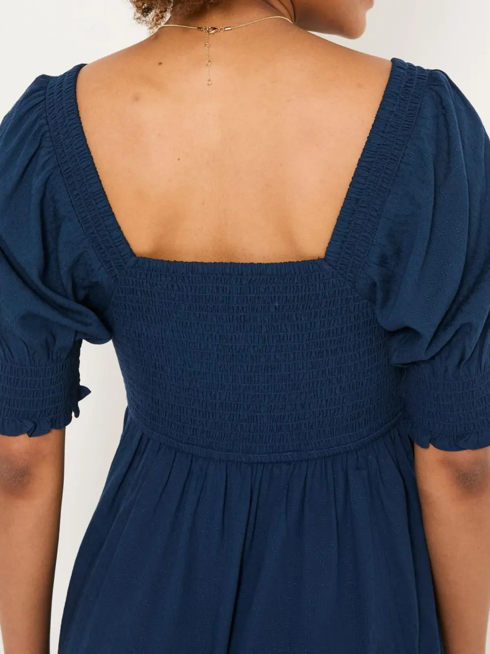 Indigo Blue Bloom Midi Dress