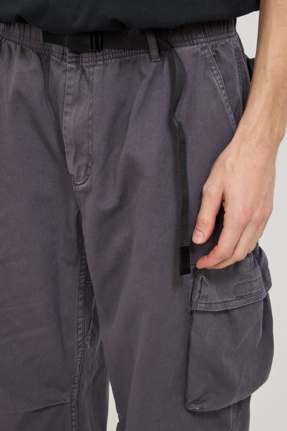 Dark Grey Pocket Cargo Trousers