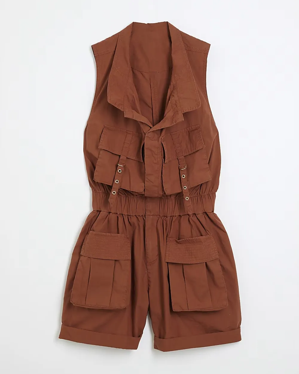 Short Versatile Casual Style Women's Jumpsuits
