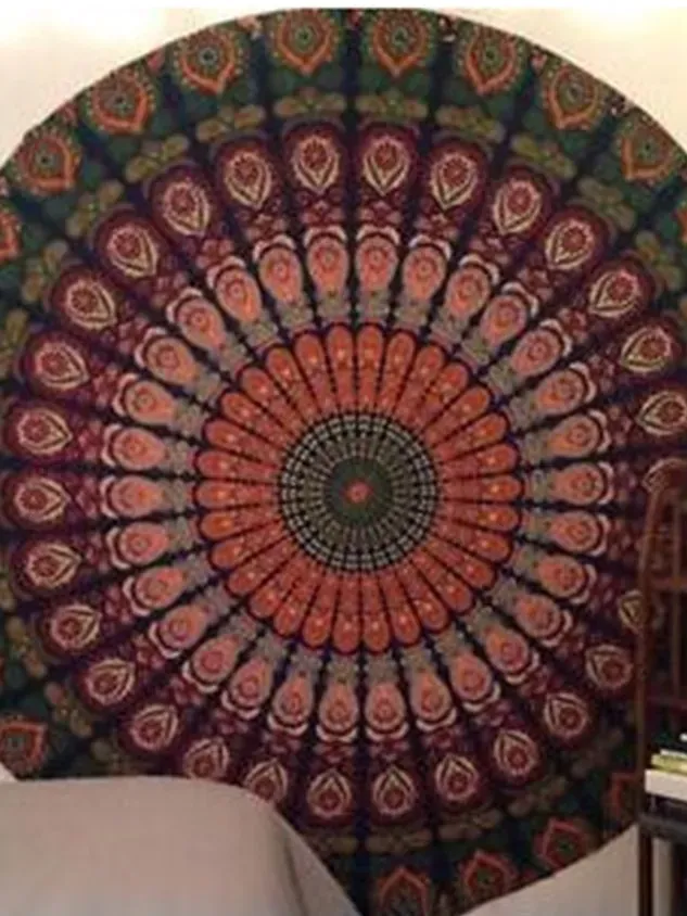 Round sun protection shawl beach towel