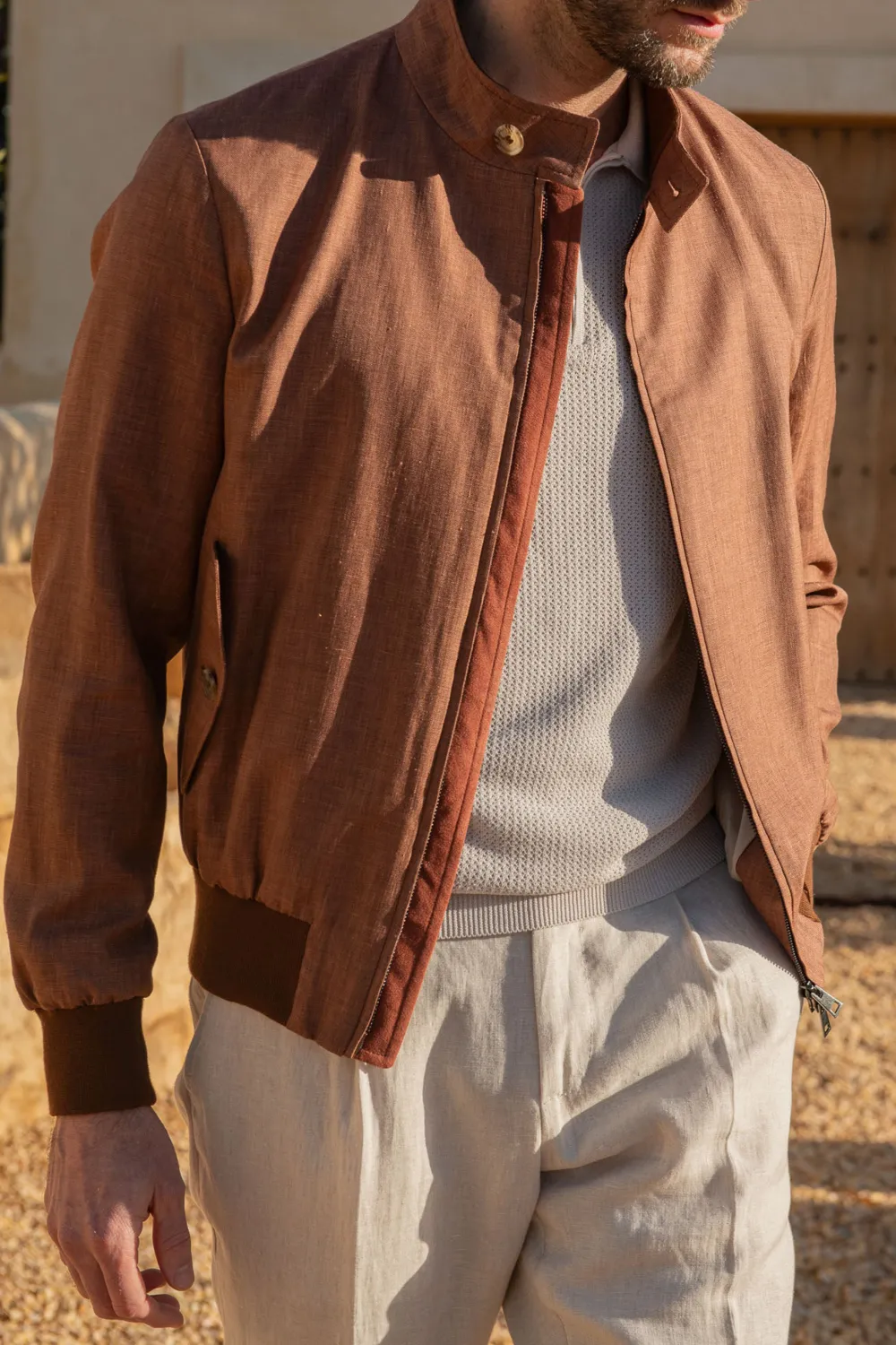 Rusty Short Jacket In  Fabric