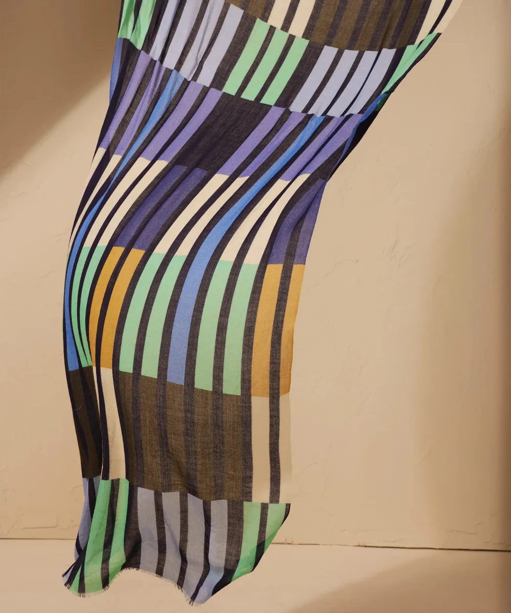 Casual Style Striking Stripe Design Wrap