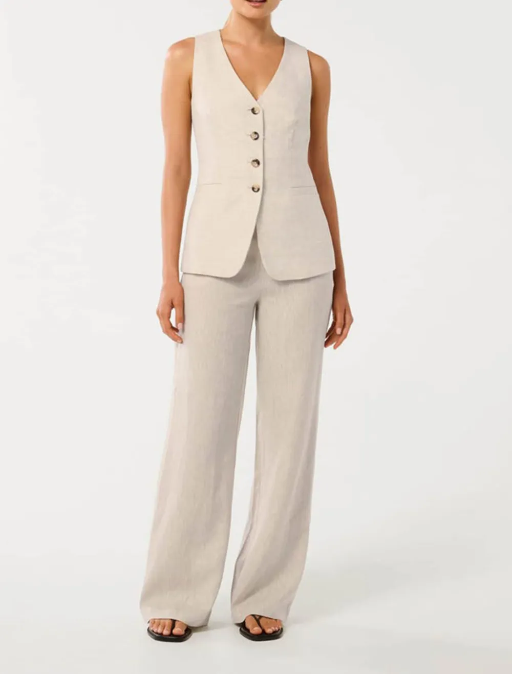 Wide-Leg Pocket Pants