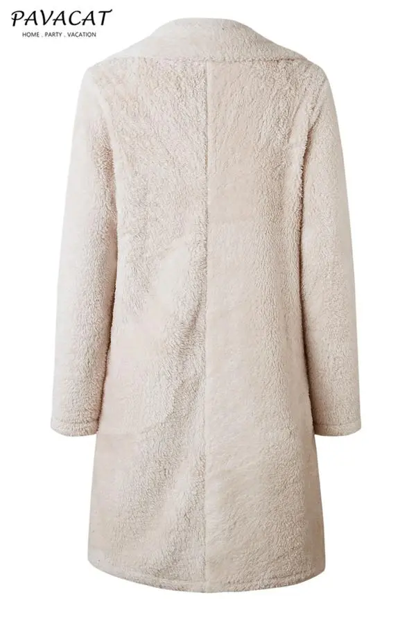 Feeling of Warmth Faux Fur Longline Coat - Beige