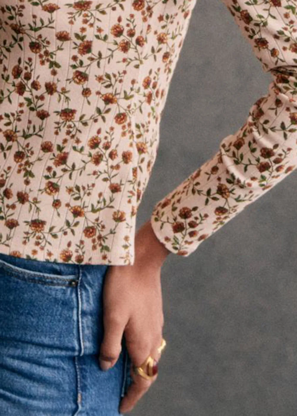 Floral Long Sleeved Cardigan