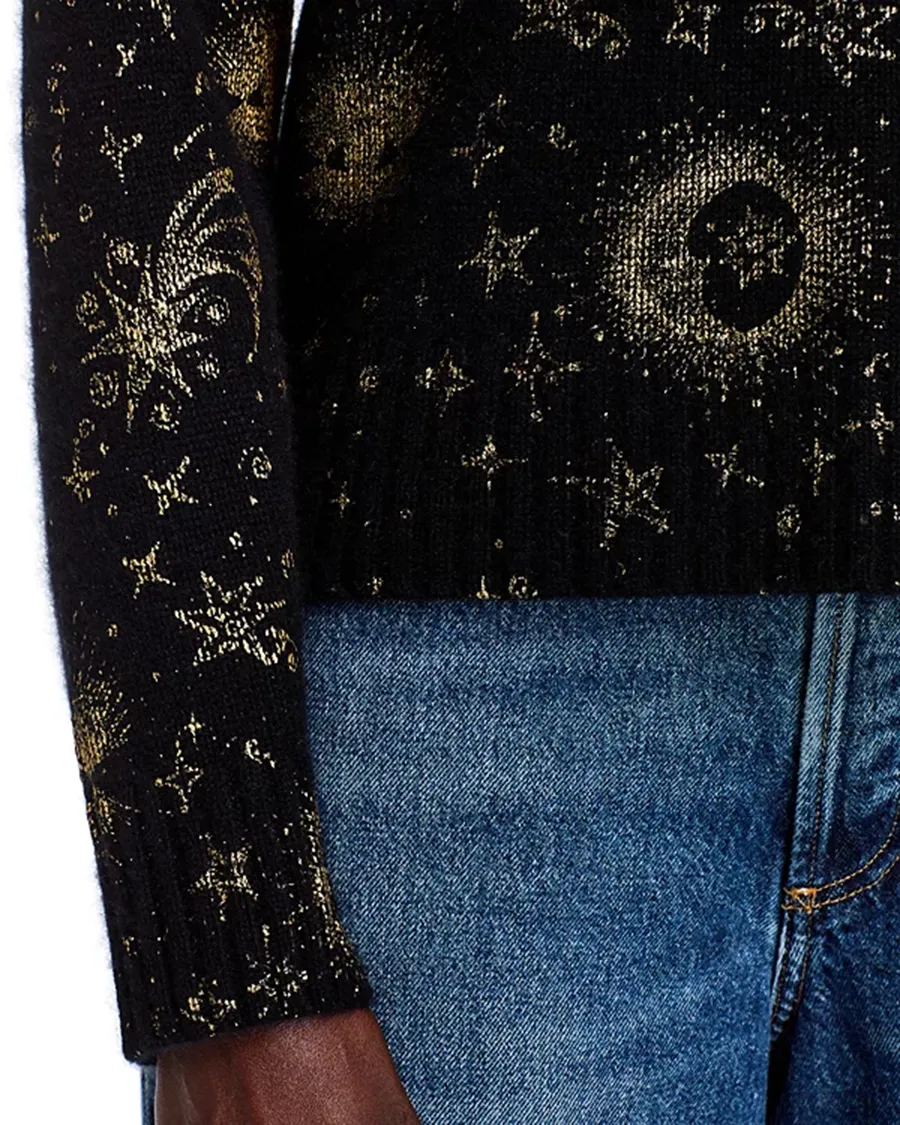 Long Sleeve Cashmere Astrological Crewneck Sweater