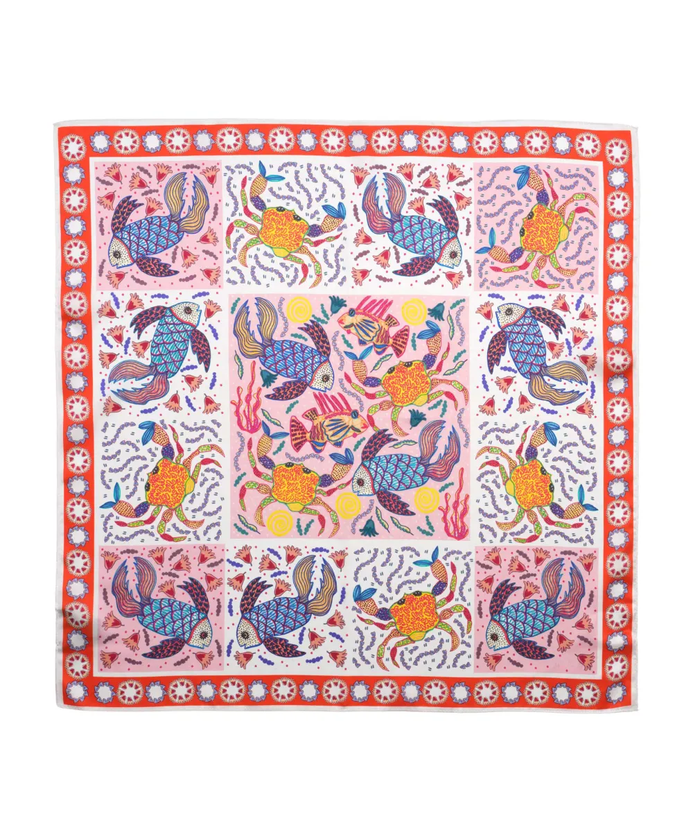 Nautical Design Daily Silk Bandana