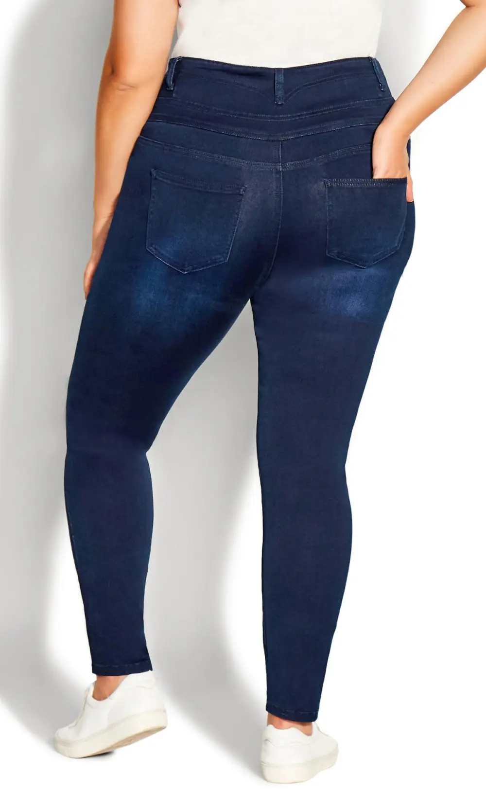 Evans Ingido Blue Denim Corset Jean