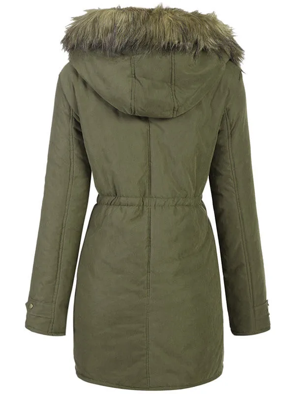 Women's hooded warm winter jacket
