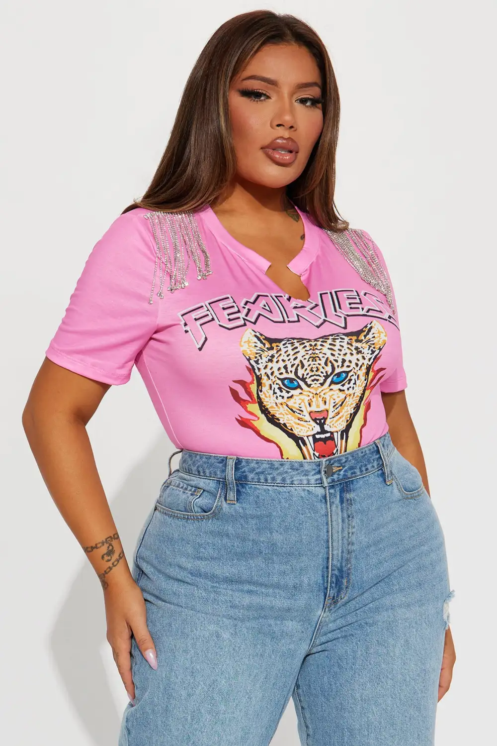 Fearless Tour Bodysuit - Pink