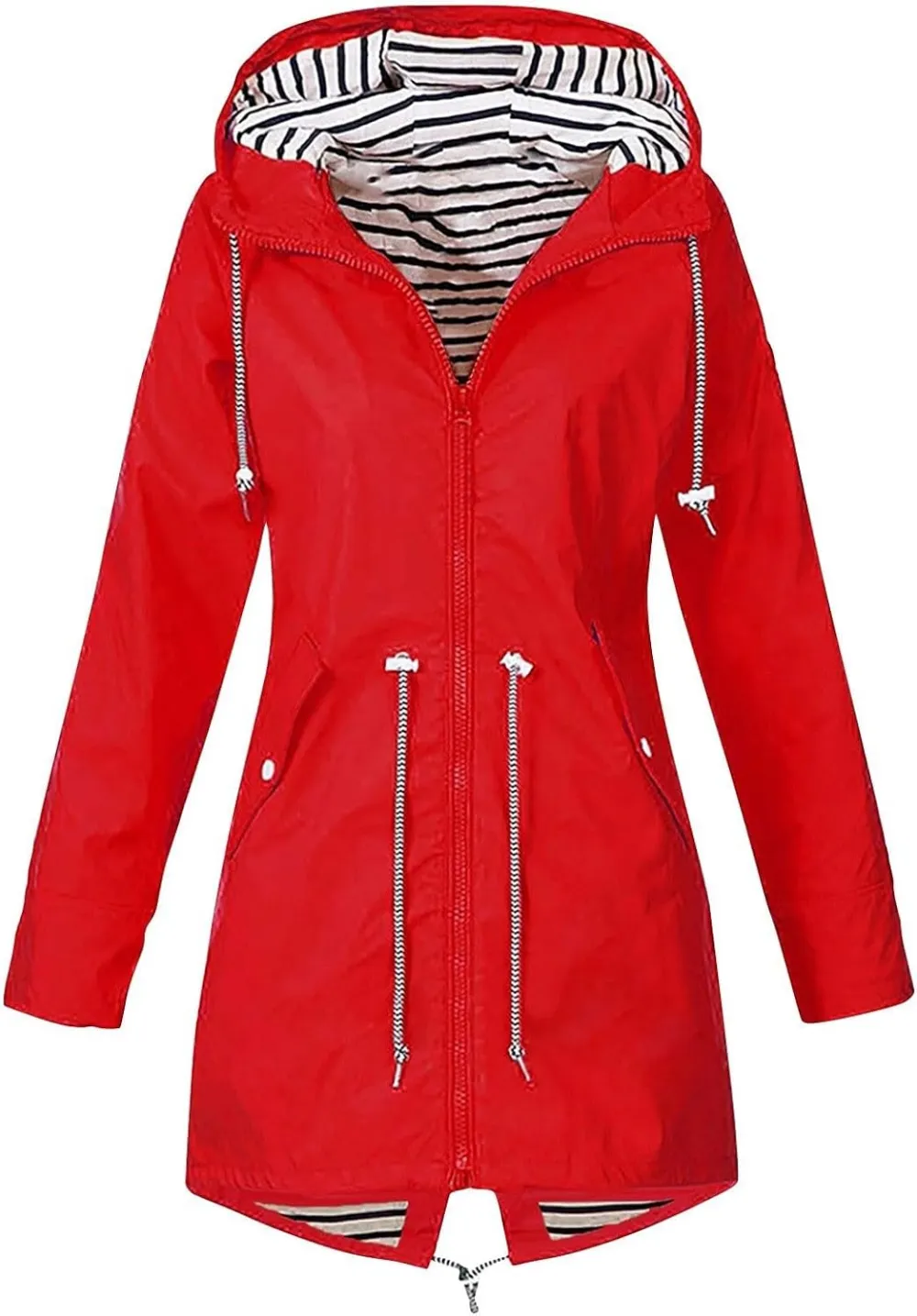 Rain Jackets For Women Waterproof With Hood Lightweight Casual Anorak Travel Hiking Coats with Pockets 720