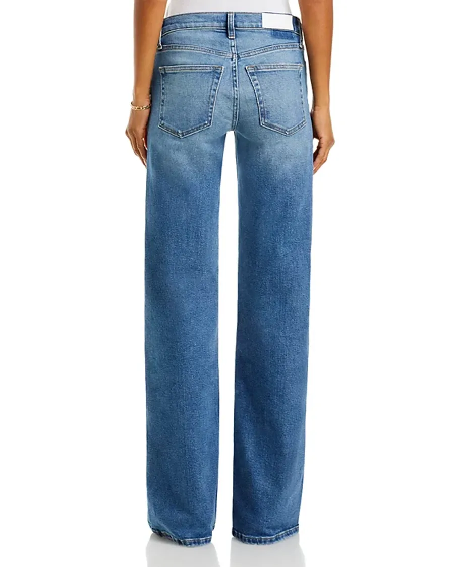 Light-Colored Wide Leg Jeans