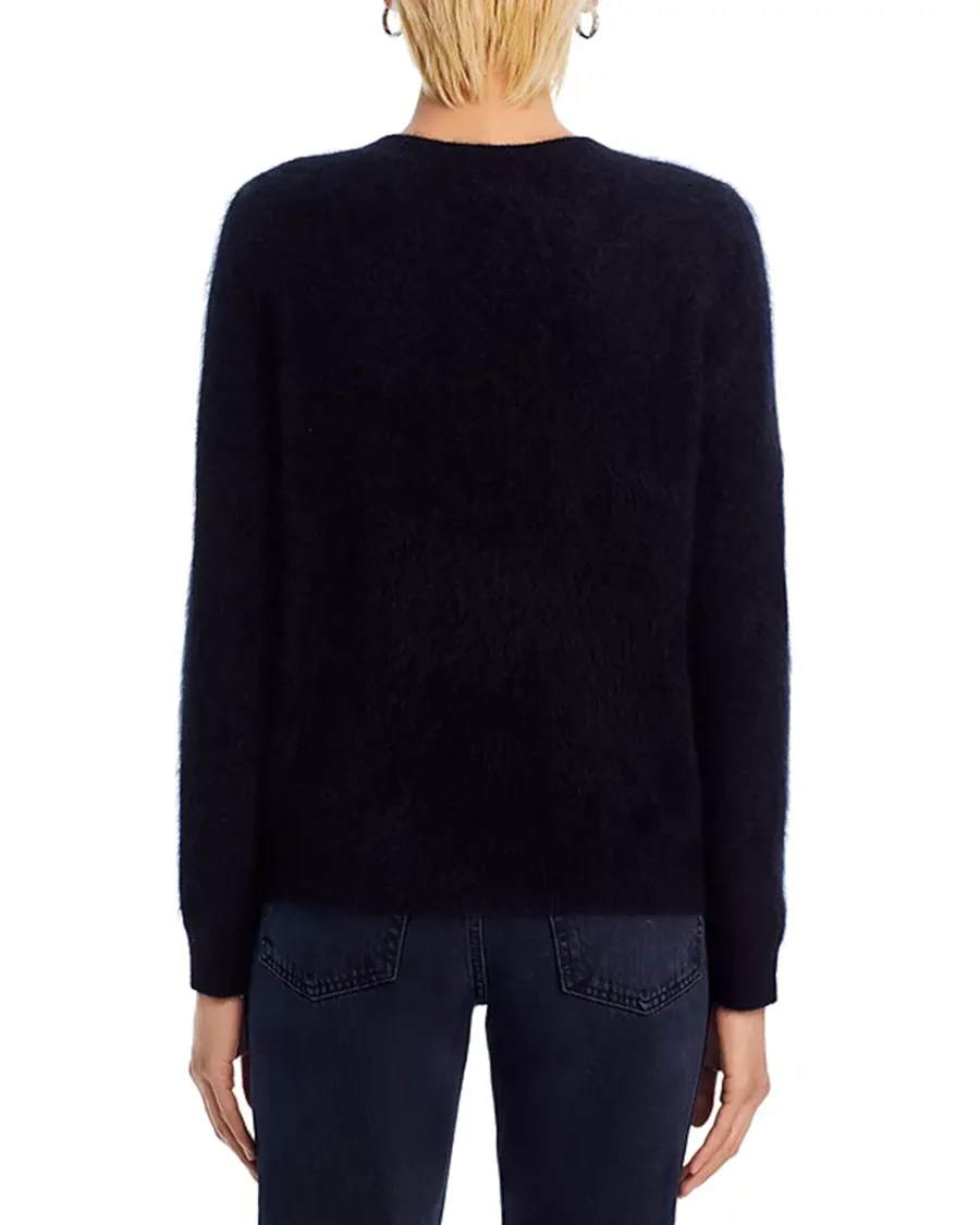 Crew Neck Cashmere Brushed Cashmere Sweater
