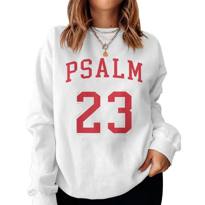 Psalm 23 The Lord Is My Shepherd Christian Football Lover Women Sweatshirt