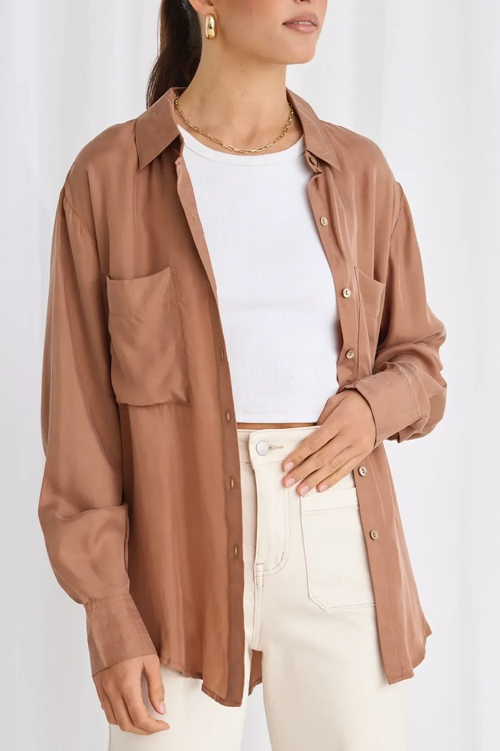 Luxury Blend Oversized Shirt