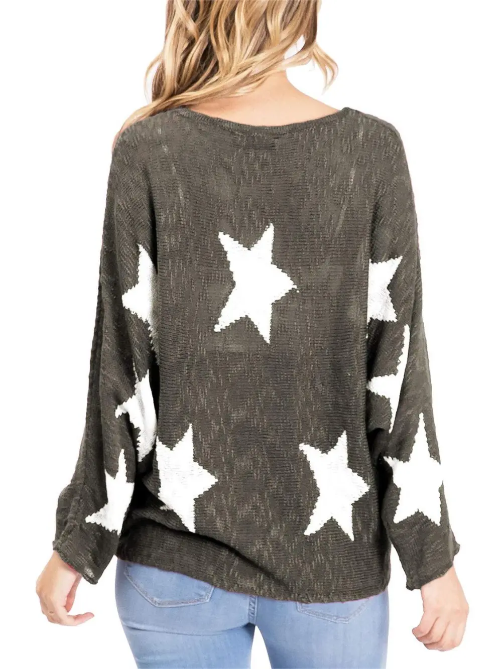Star Long Sleeve Knit Top