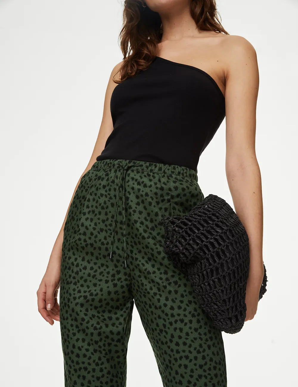 Womens Casual Tapered Trousers