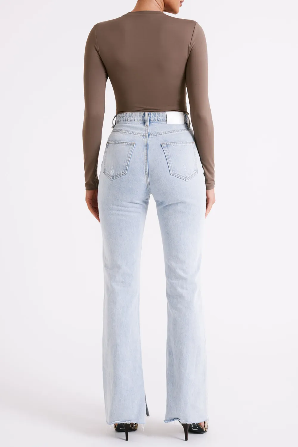 Skinny Long Sleeve Crew Neck Bodysuit