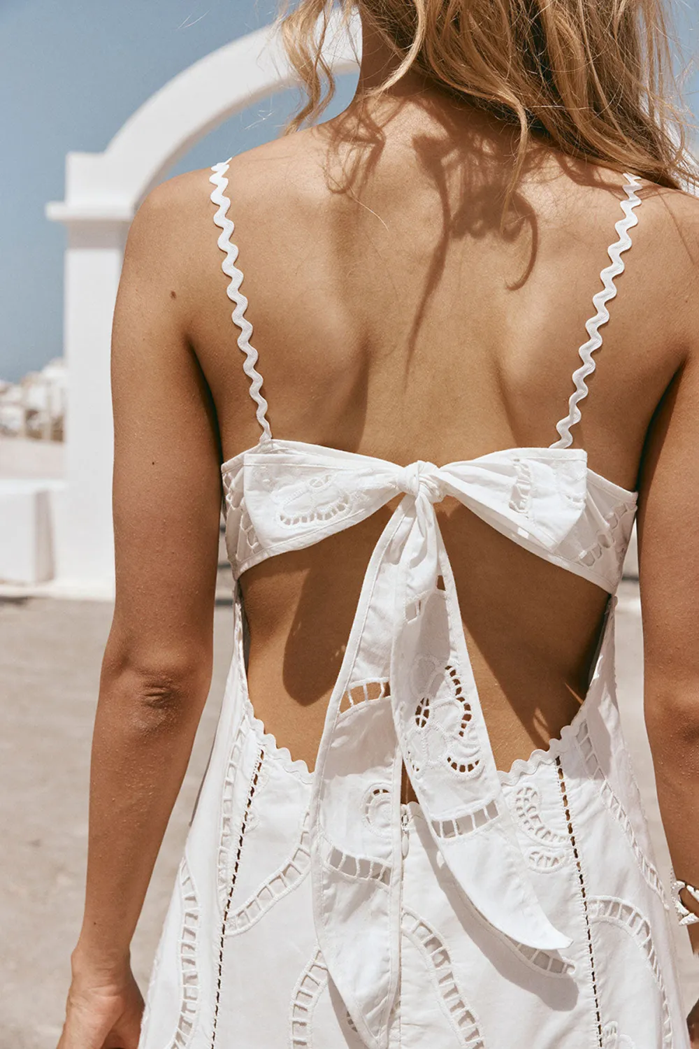 Embroidered V Neck Maxi Dress