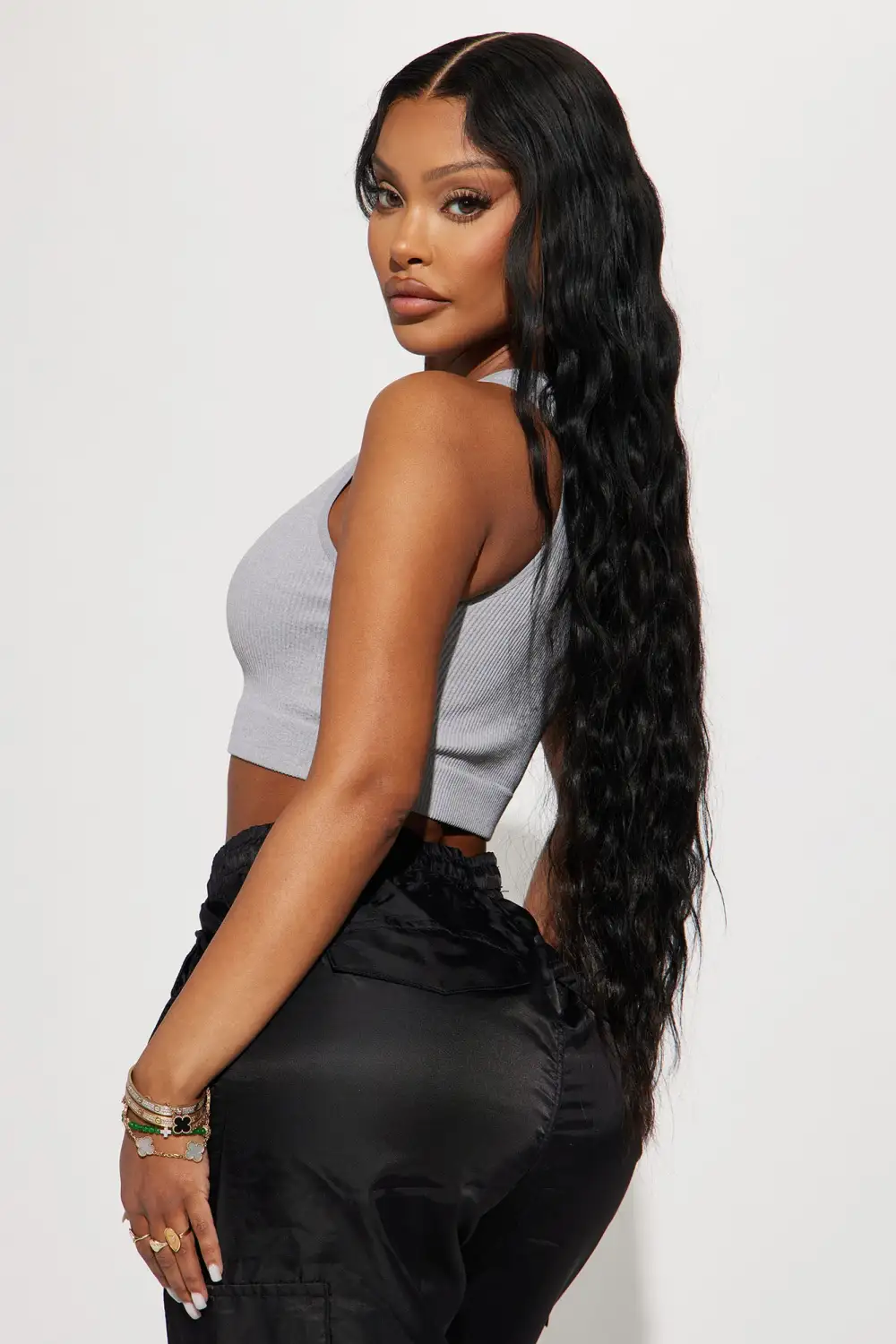 Vicky Seamless Top - Heather Grey