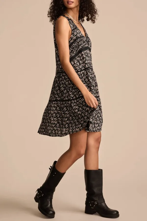 Lace Trimmed Tank Midi Dress