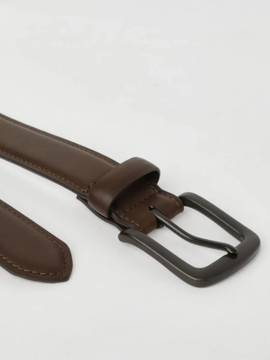 Vintage Brown Leather Waist Belt
