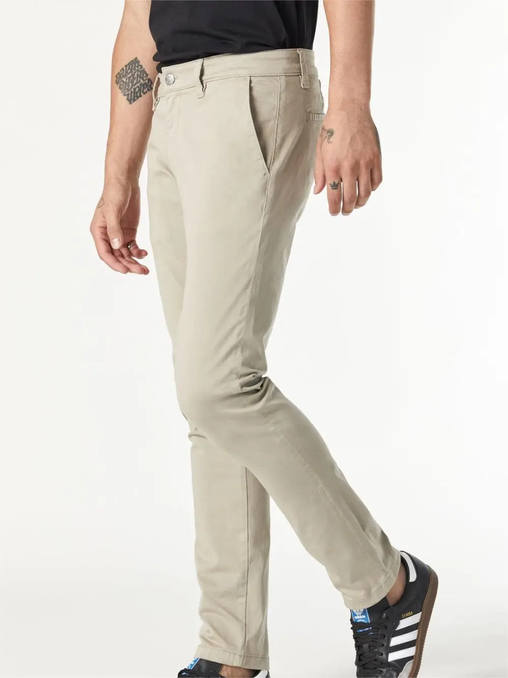 Slim Leg Straight Pants