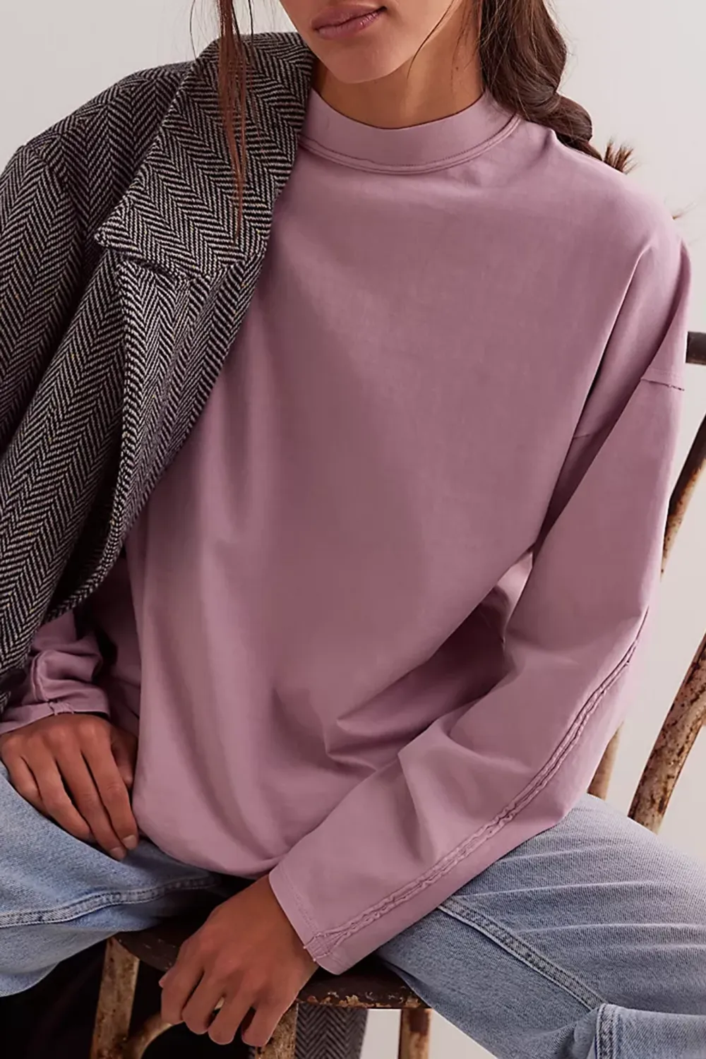 Oversized Crew Neck Sweatshirt