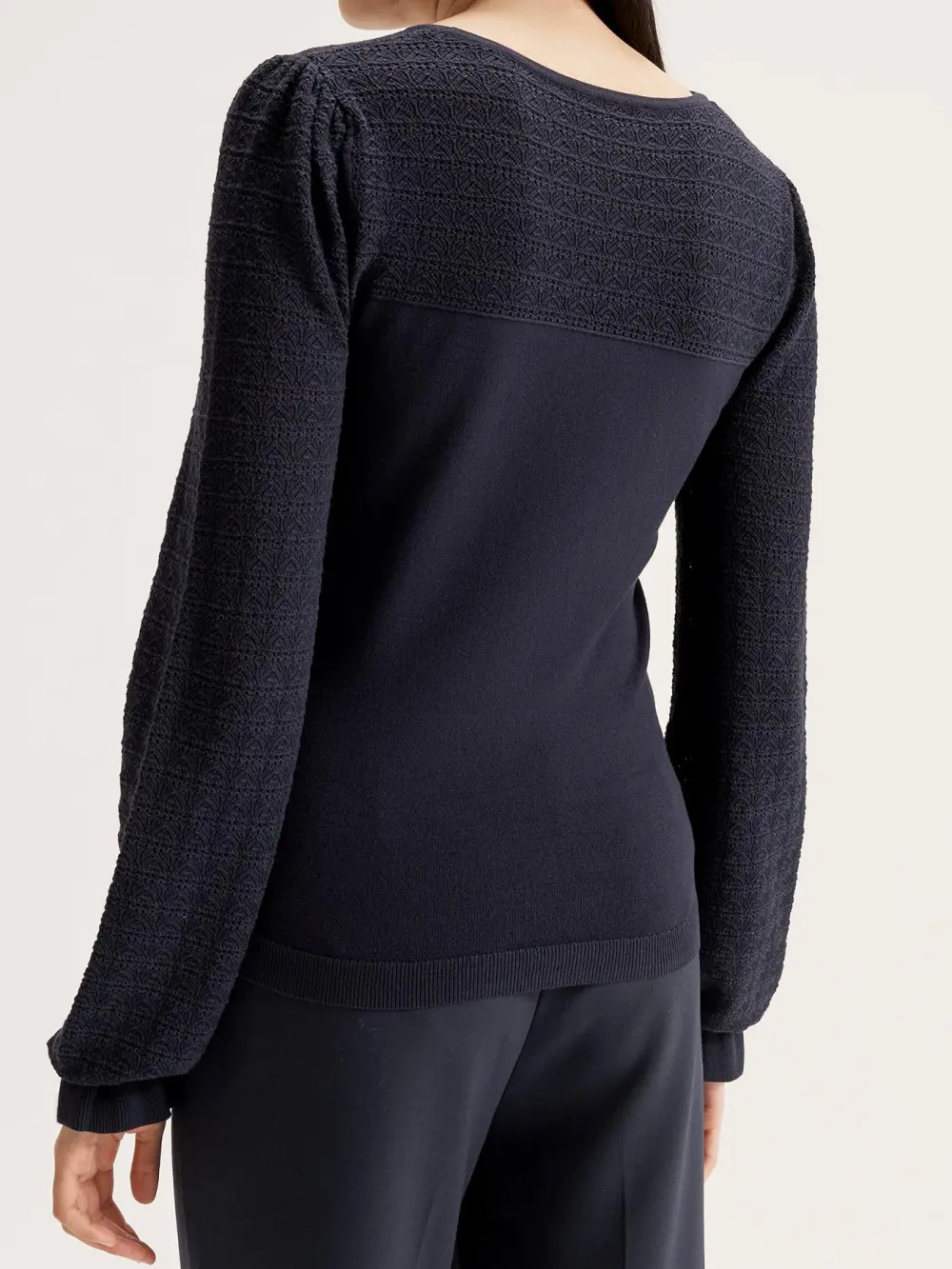 Navy Blue Relaxed Fit Jumpers