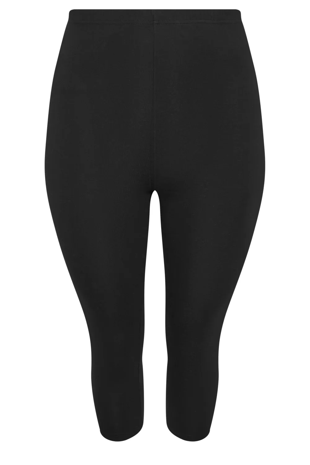 YOURS Curve 2 PACK Black Butterfly Print Cropped Leggings