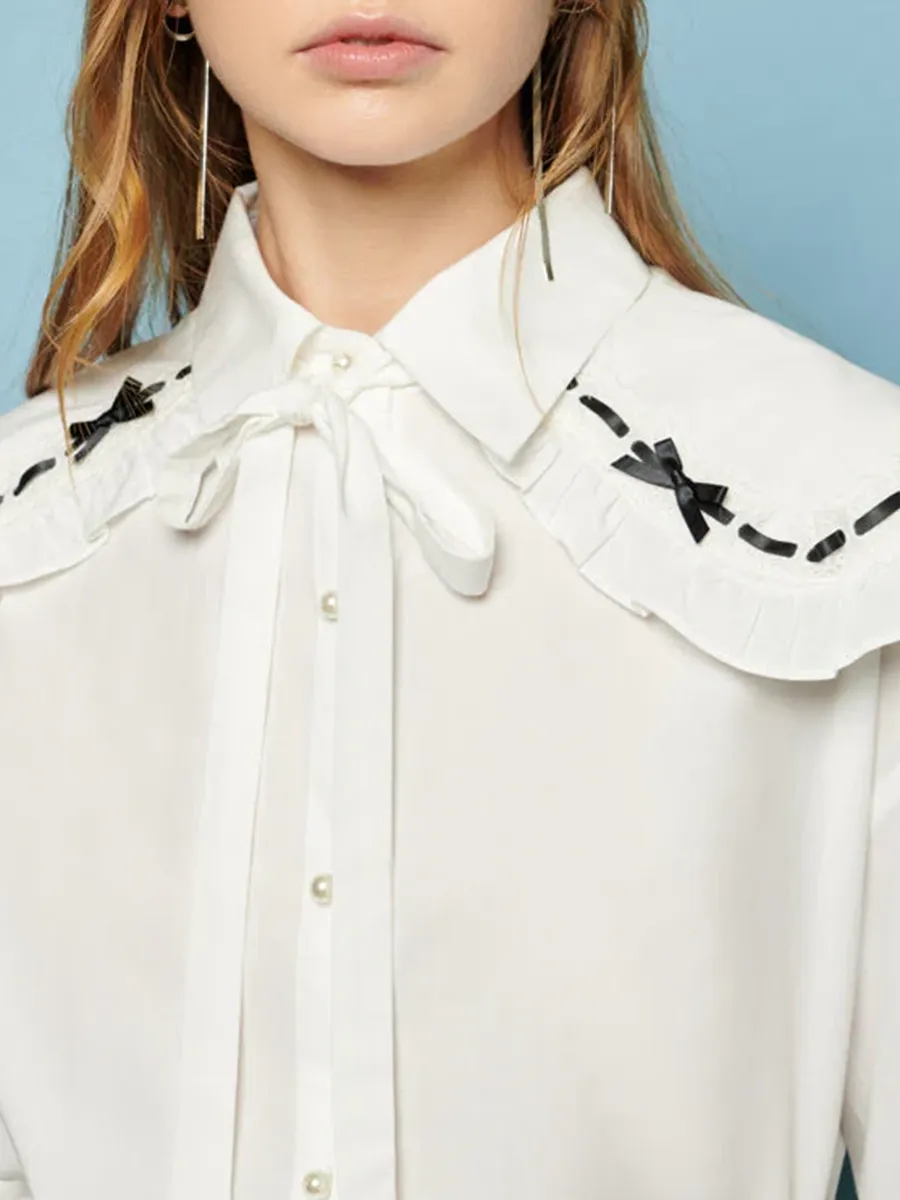 Daily Look Bow Collar Shirt