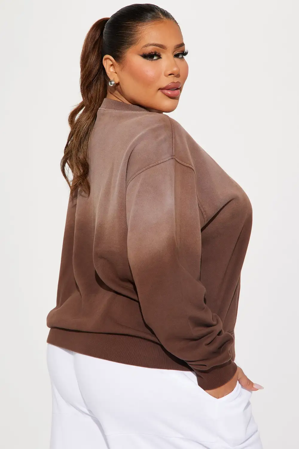 Lower Manhattan Washed Sweatshirt - Brown/combo