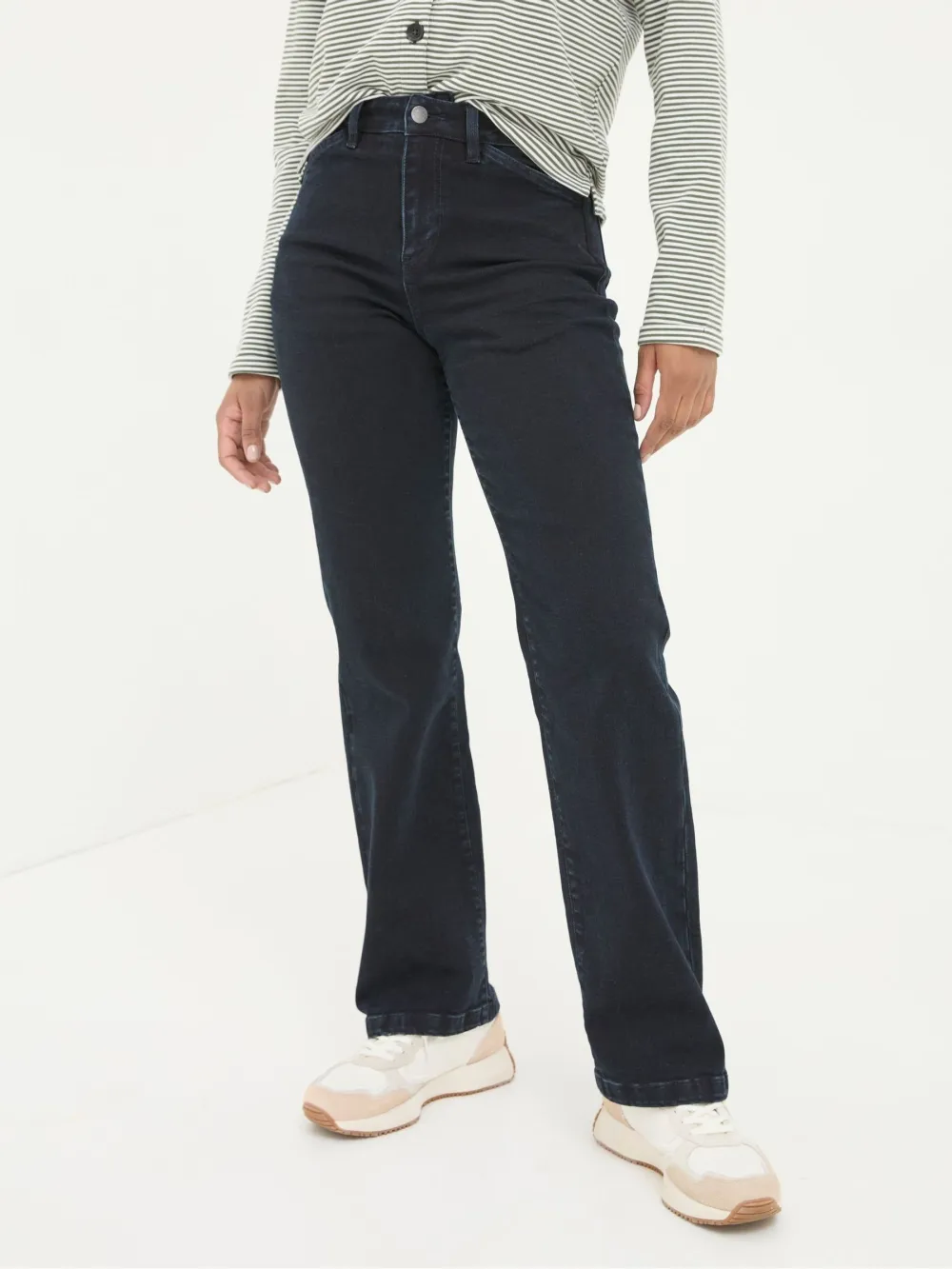 Elise Dark Blue Wide Leg Jeans