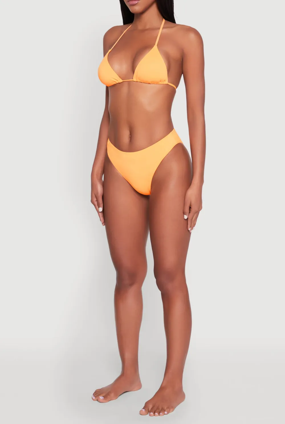 Mid Waist Bikini Bottoms