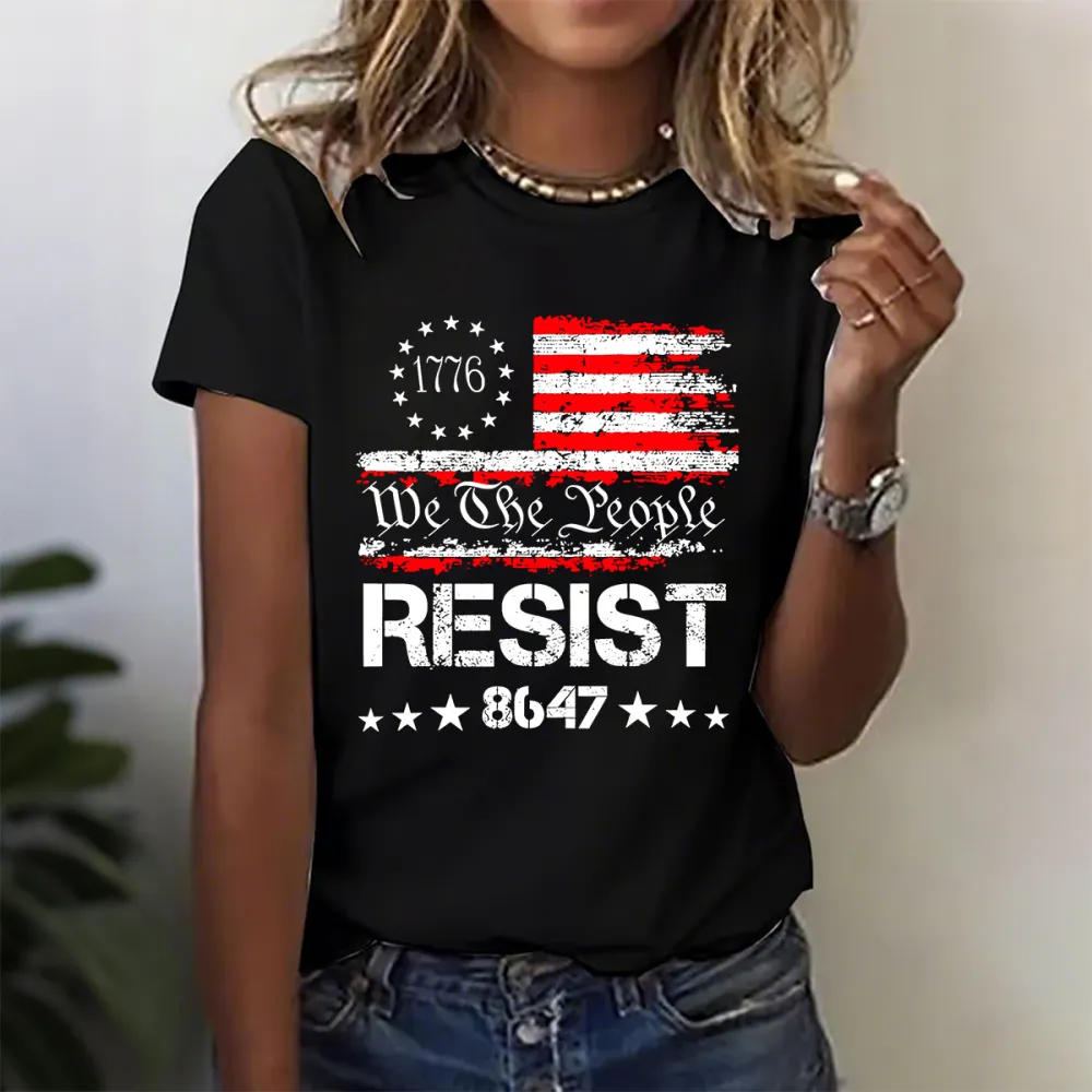 Official 1776 We The People 8647 Resist T-Shirt