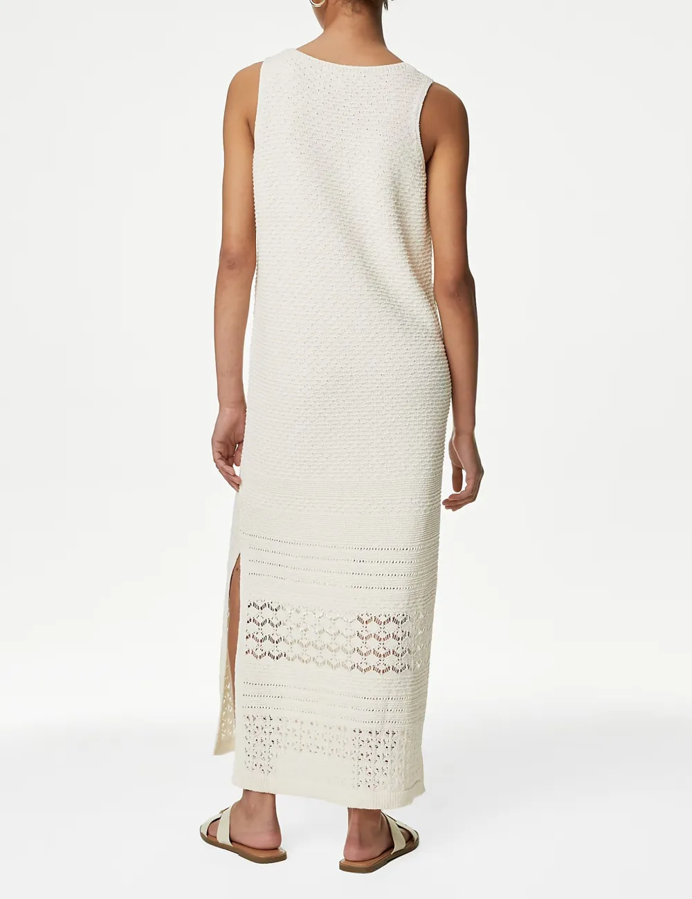 Textured Midi Knitted Maxi Dress