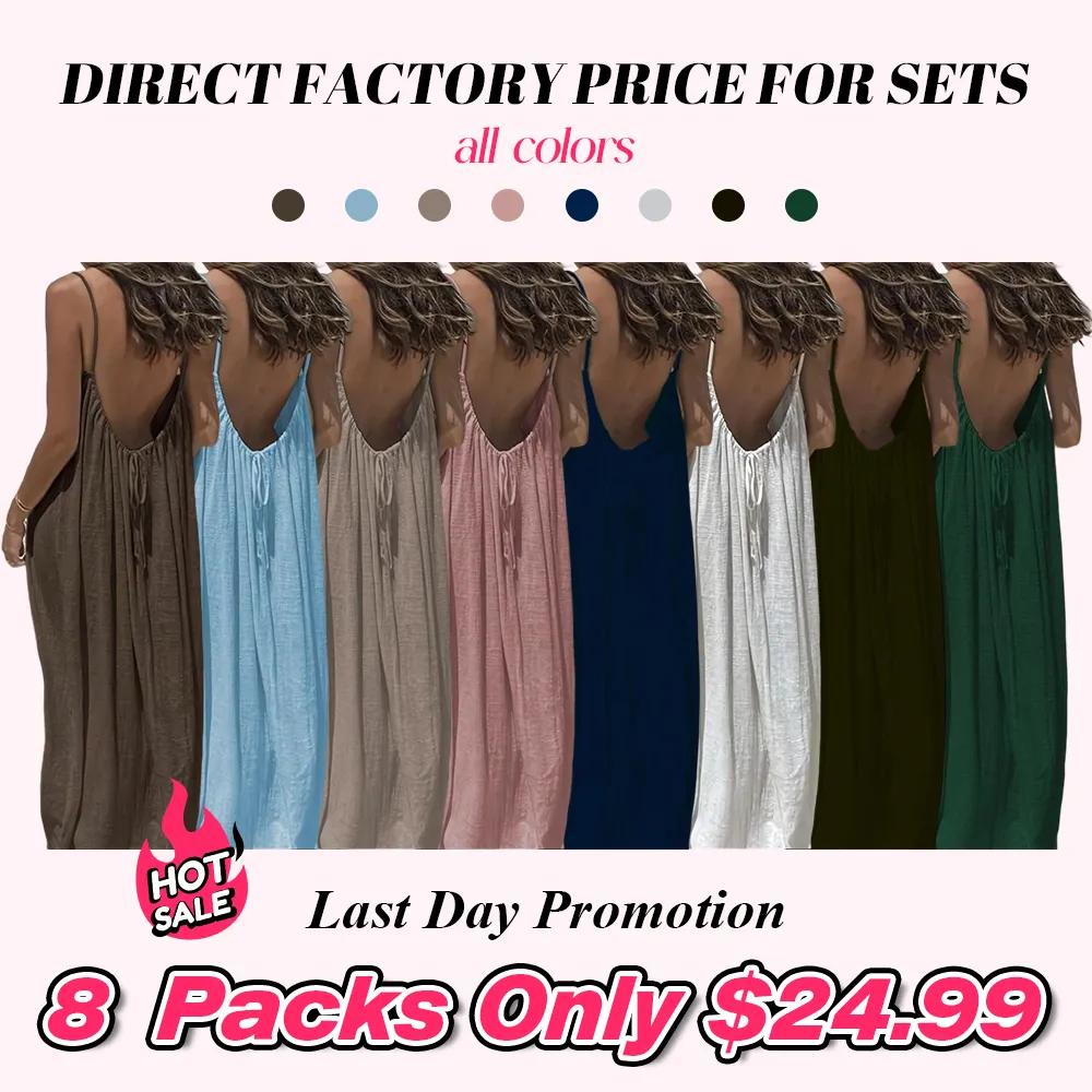 Women's Solid Color Cami Lounge Dress, Elegant Sleeveless Long Dress for Summer, Ladies Sleepwear for Indoor Wear