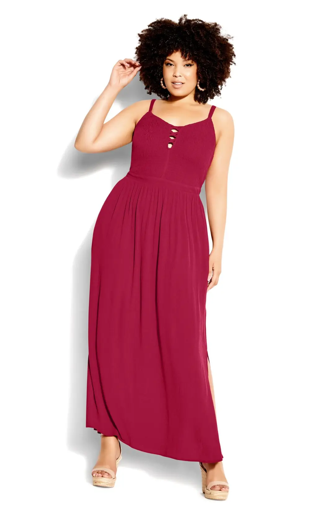 Evans Red Riviera Maxi Dress