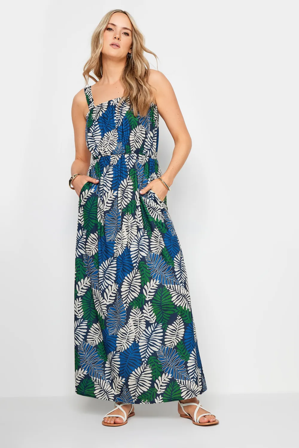 LTS Tall Green & Purple Ombre Maxi Dress