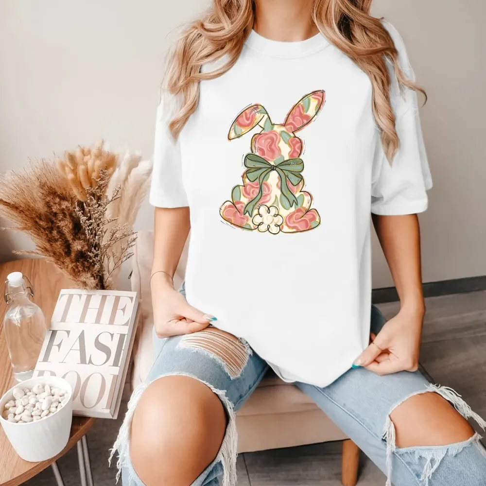 Floral Easter Bunny T-Shirt