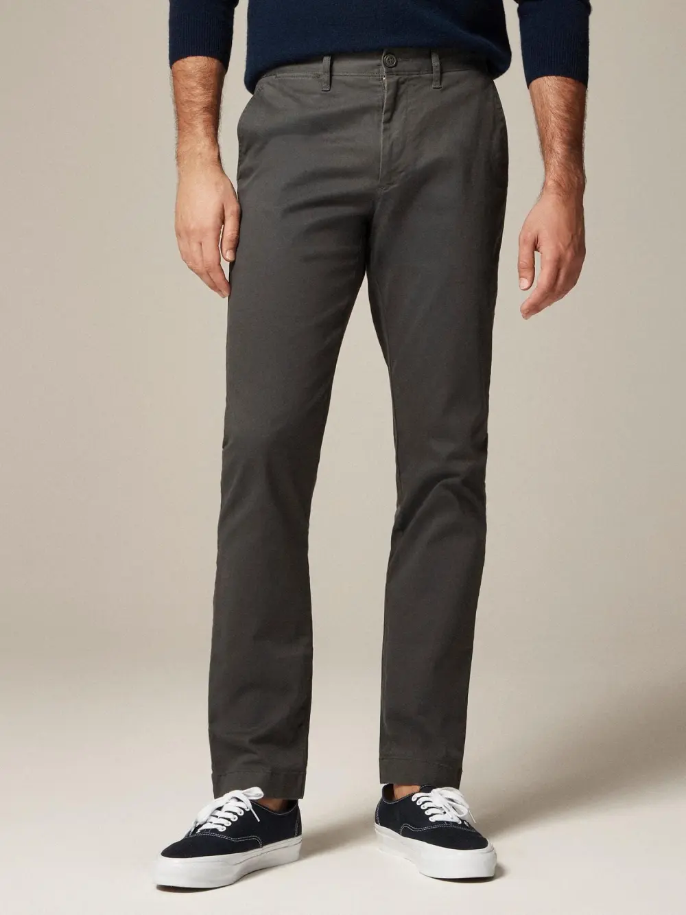Dark Gray Slim Fit Men's Pants